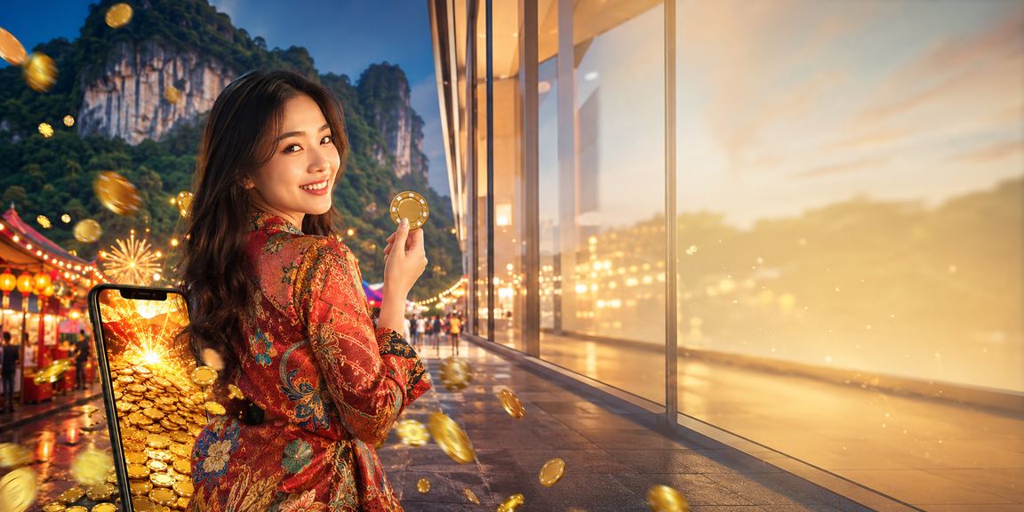 Pemain kasino mudah alih di Ipoh Malaysia menikmati permainan jackpot slot dari telefon