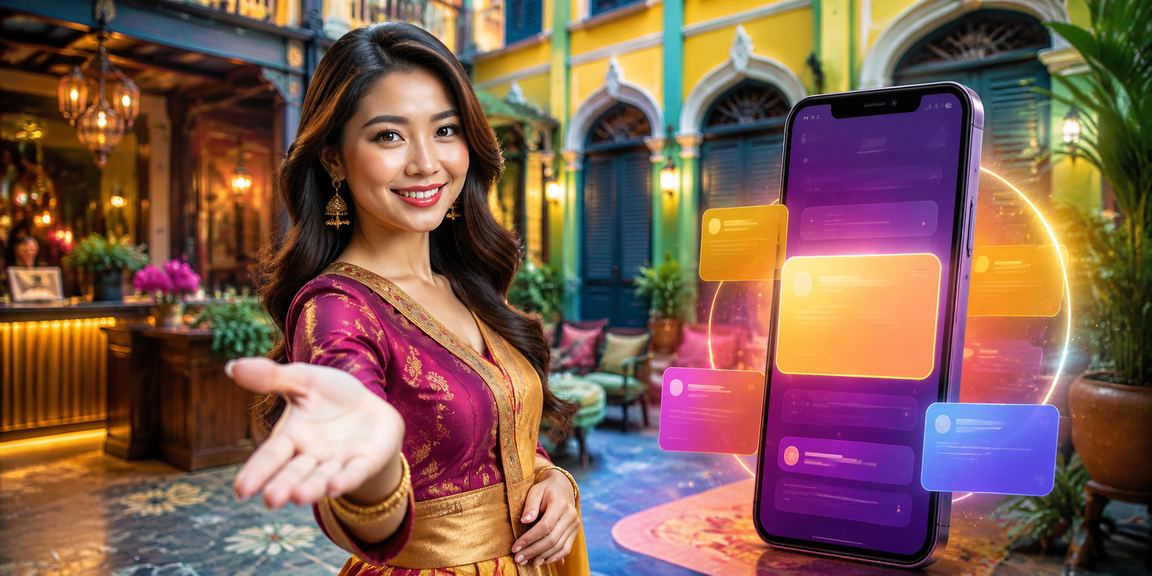 Pengguna mengakses platform pertaruhan sukan mudah alih di Pulau Pinang Malaysia